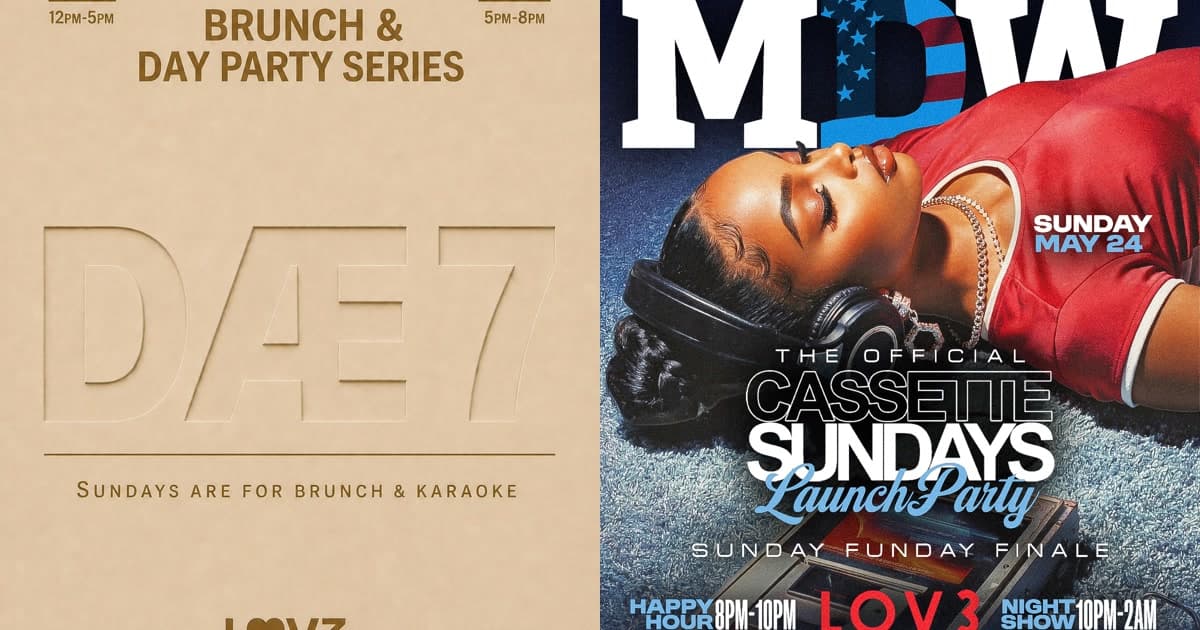 Sunday Funday at LOV3 — DAE7 Brunch & Karaoke Day Party + Cassette Sundays MDW Launch